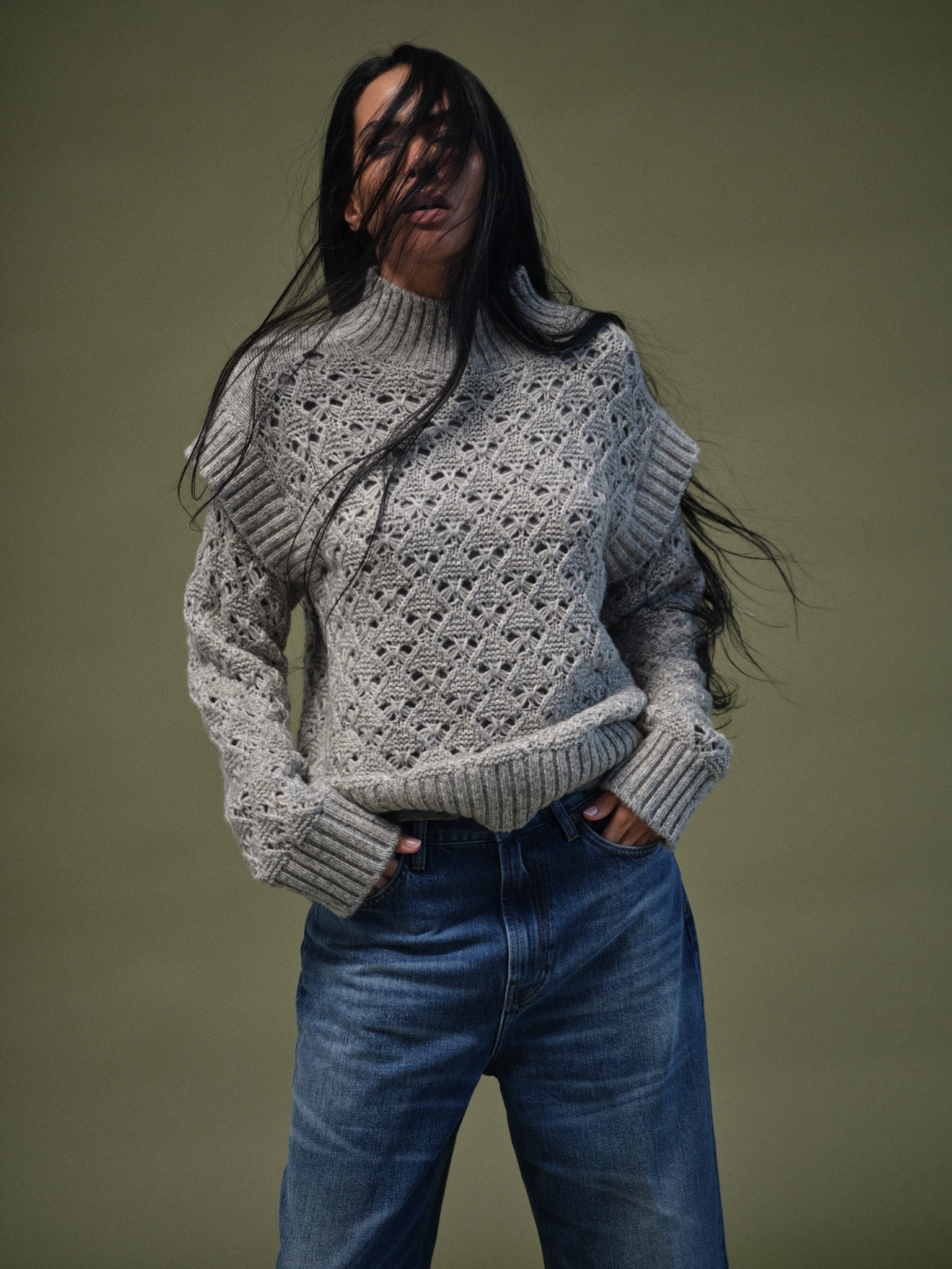 Modelshot / Grey Melange / Detail
